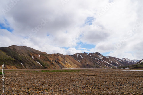 Valley of national park Landmannalaugar,Iceland.