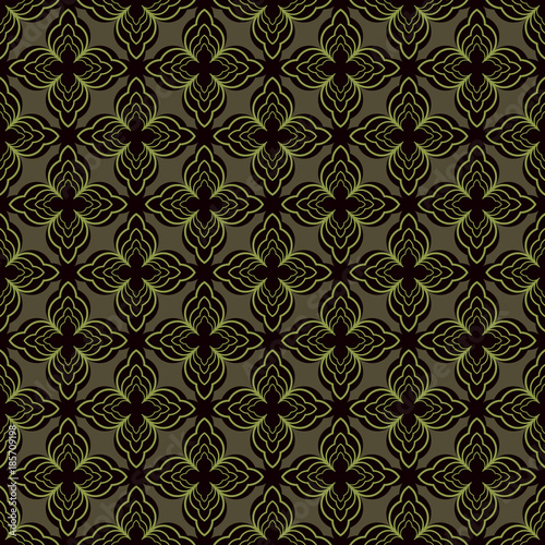 Seamless vector illustration background of abstract flowers. Design elements for Scrapbook. Can be used for wallpapers, fills images, background, surface