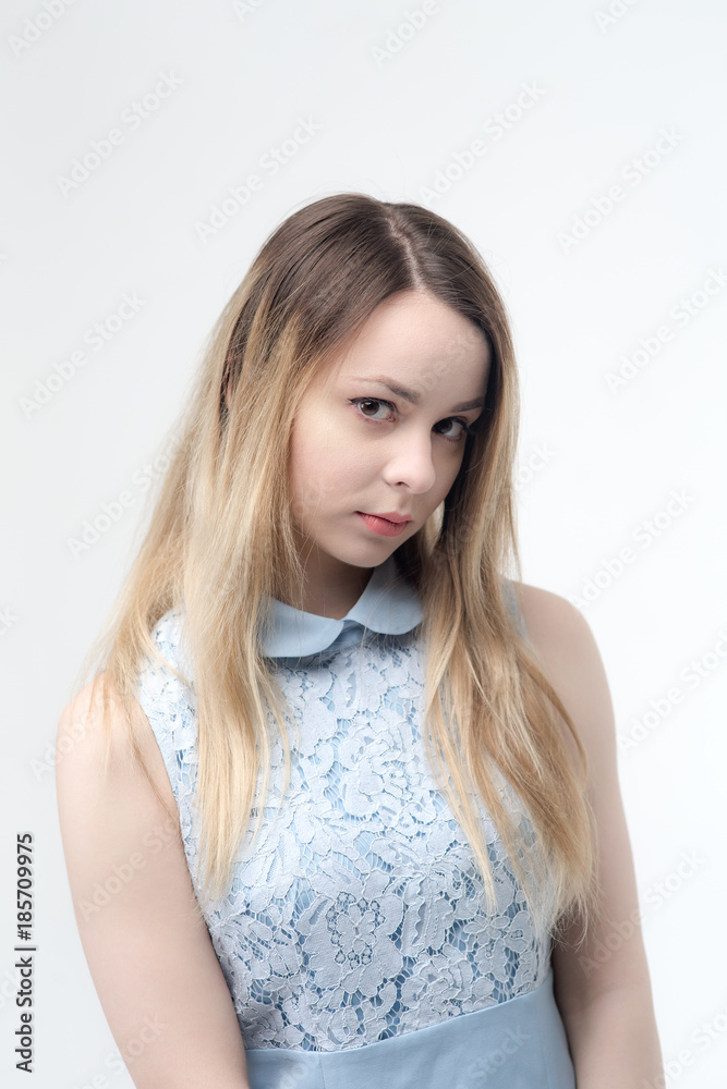girl in a blue dress girl in a blue dress