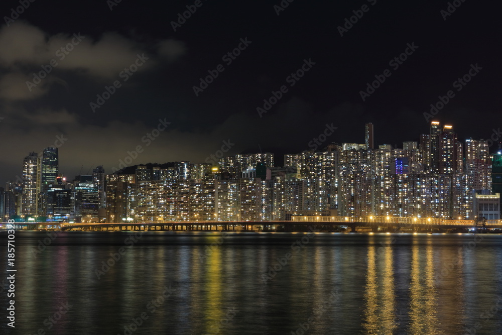 香港島の高層ビル群