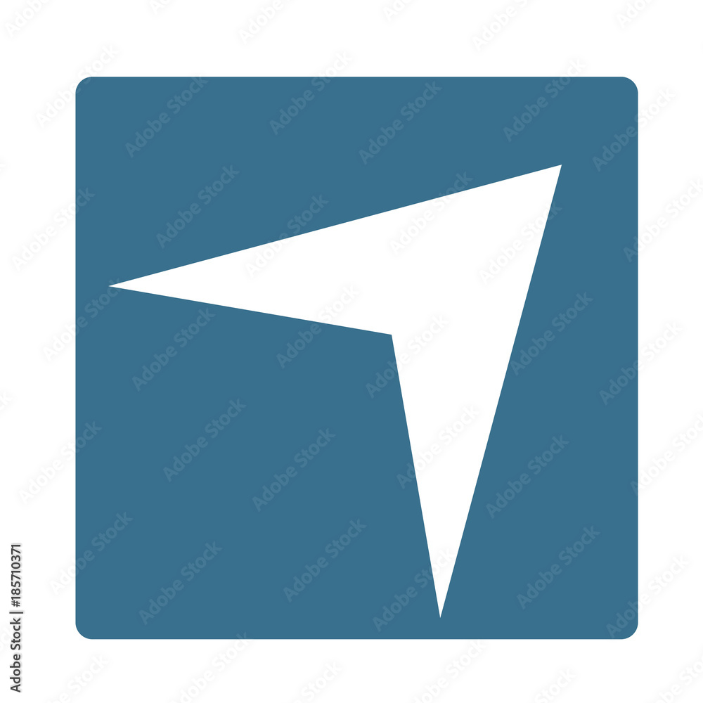 Pointer, arrow in modern flat style. Arrow button isolated on white background. Symbol for web design, site, app, UI. Pointer, arrow in modern flat style. Arrow button isolated on white background. Symbol for web design, site, app, UI.