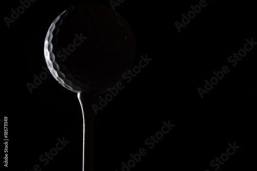 Golf ball on golf tee