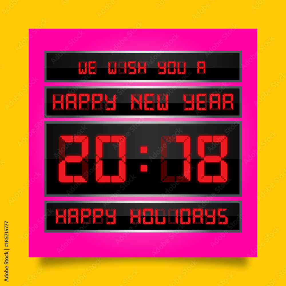 Happy New Year with Background