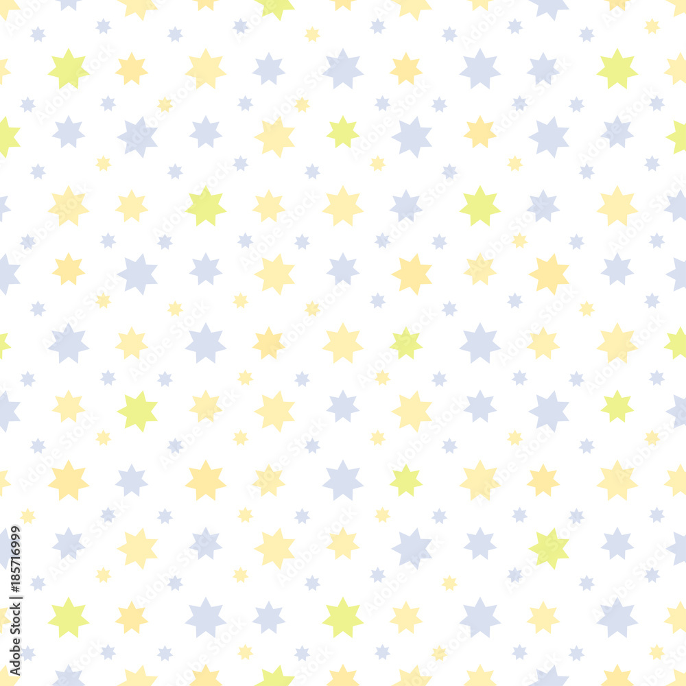 Abstract Seamless Pattern with stars. Can be used for textile, website background, book cover, packaging.