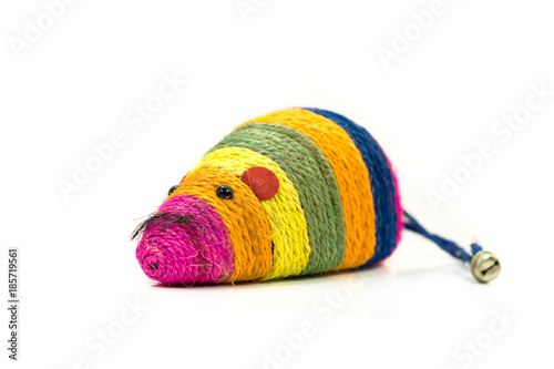 Pet supplies about Mouse colorful toy for cats pets/Cat toys For nails isolated on white