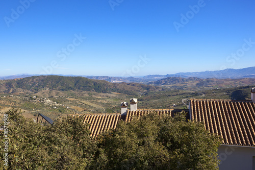 andalusian scenery with a view of malaga