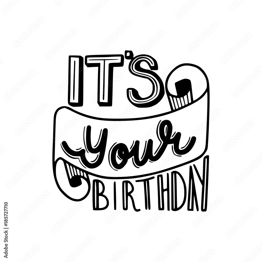 it's your birthday Stock Vector | Adobe Stock