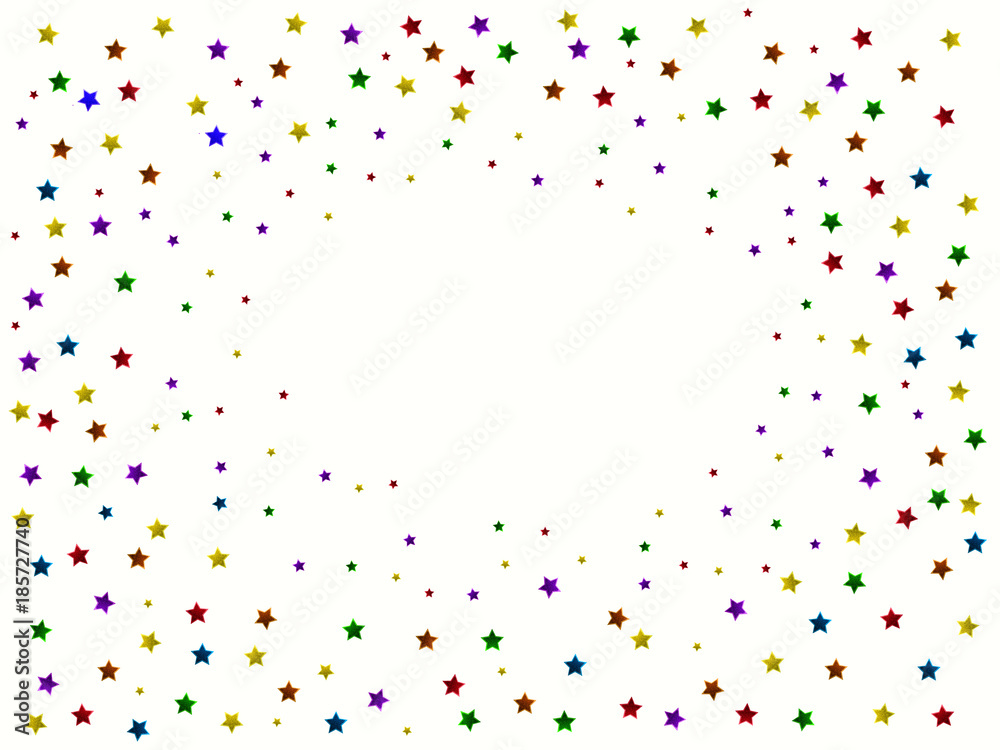 Abstract background from color stars with dots isolated. Vector for your design.