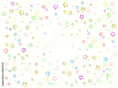 Stars color background on white. Vector abstract decoration.