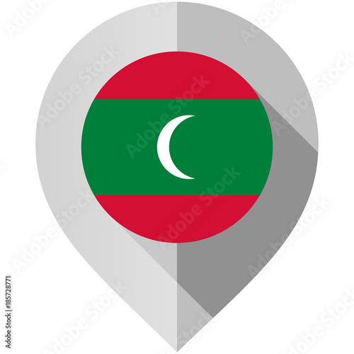 Free Download Marker with flag for map - GFXLoad