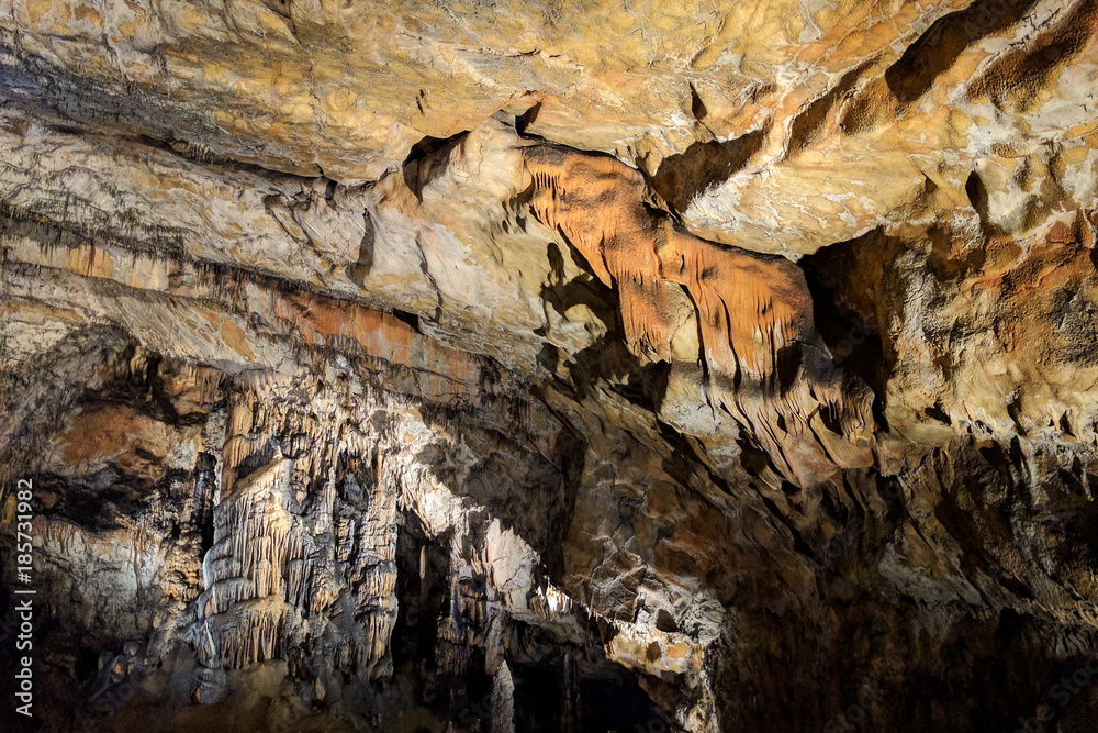 Tiger speleothem formation in the Baradla Cave, Hungary Tiger speleothem formation in the Baradla Cave, Hungary