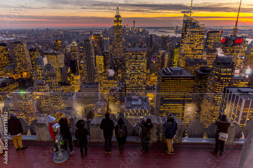 Obraz na plátně View from the Rockefeller Center