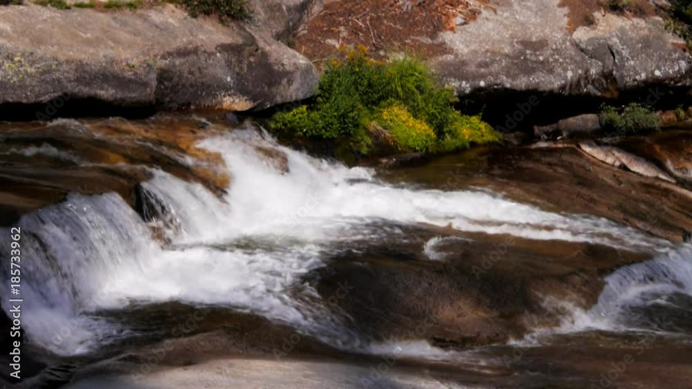 a small cascade on illilouette creek in yosemite national park a small cascade on illilouette creek in yosemite national park