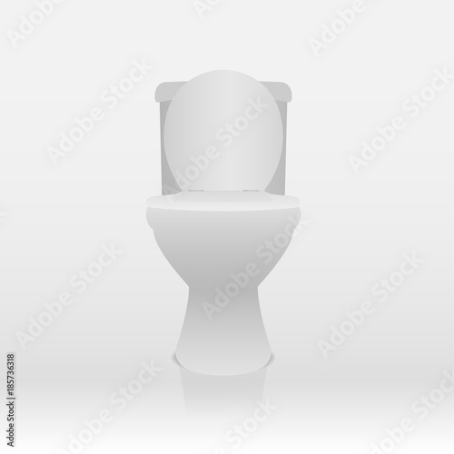 toilet on white  background. Vector illustration design.