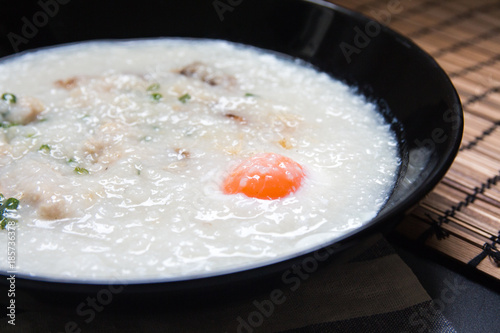 A dish of Thai porridge.