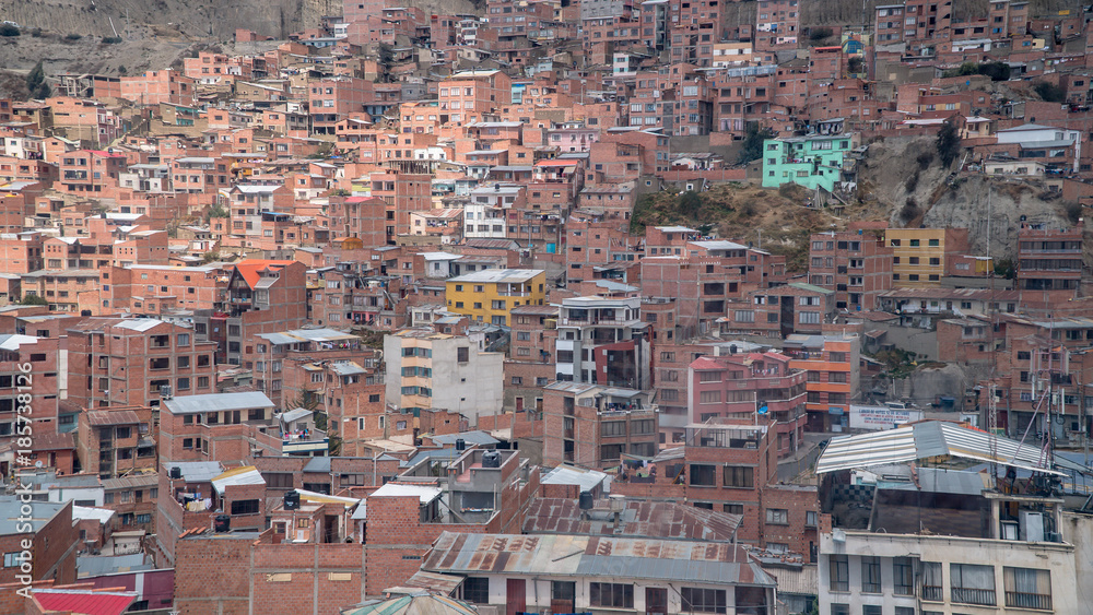 Mass housing at La Paz Bolivia