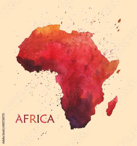 Stylized map of Africa.