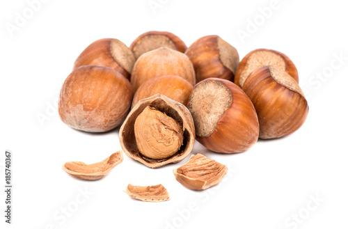 Hazelnuts in shell