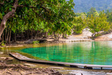 tourist building Krabi in Thailand - beautiful emerald lake