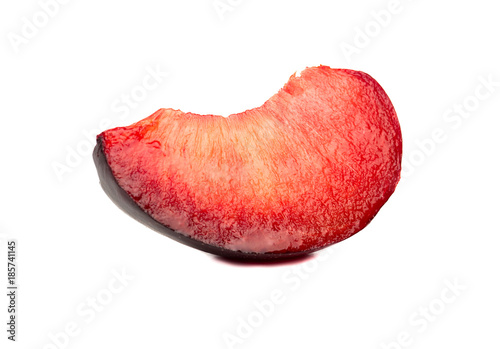 Slice red plum