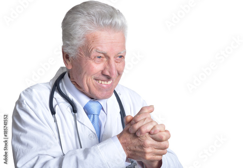 male doctor with stethoscope