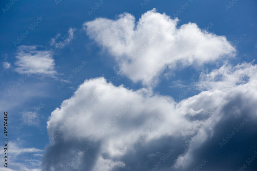 Clear blue sky with clouds Clear blue sky with clouds