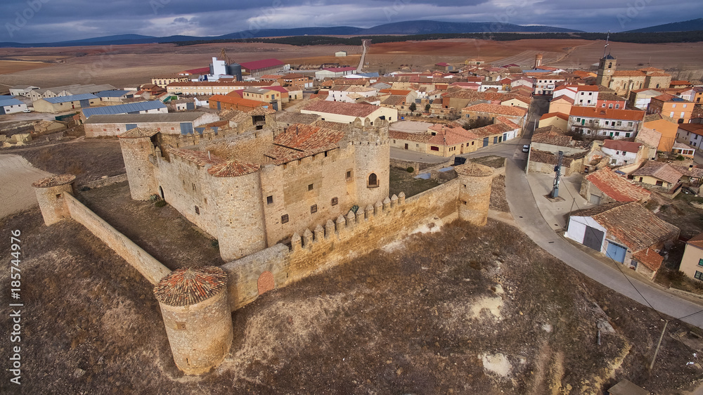 Castle of Almenar in Soria province, Spain