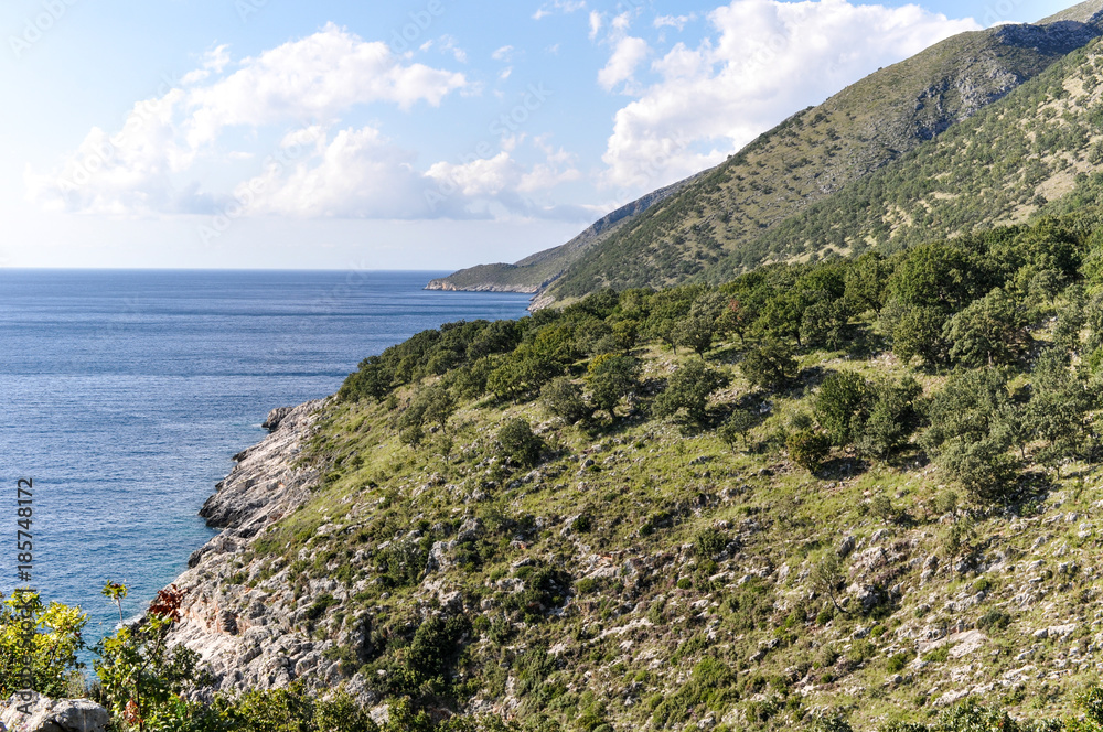 Albanian Riviera with Mediterranean Sea