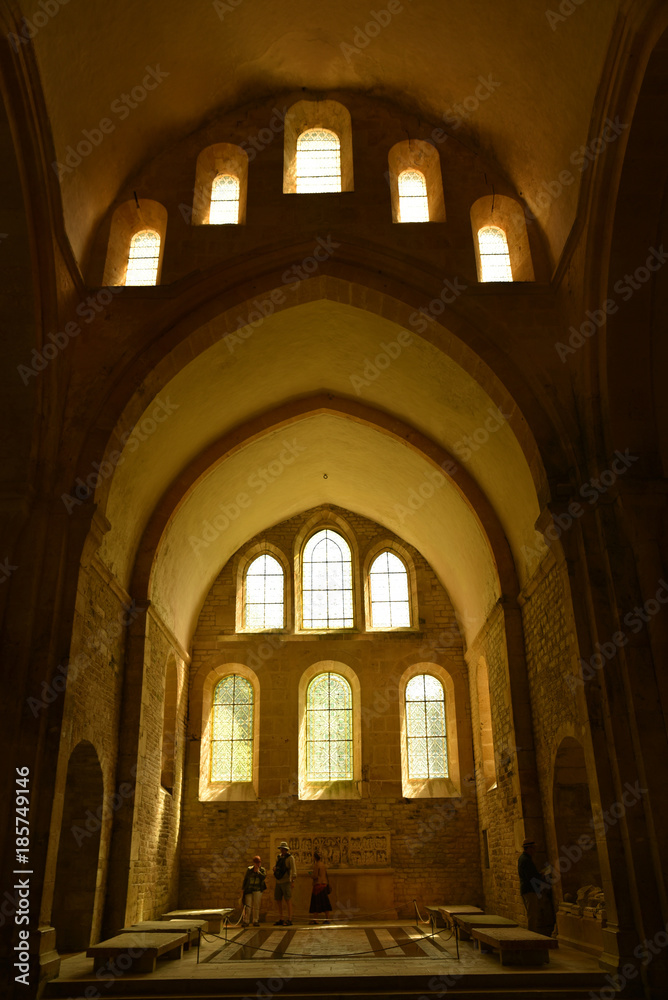 Choeur de l'abbaye cistercienne de Fontenay en Bourgogne, France