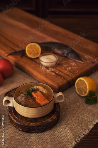 Tasty fish soup - ukha, sou...