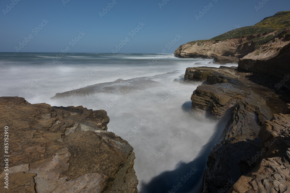 Swirling Waves Along Pacific Coast Swirling Waves Along Pacific Coast