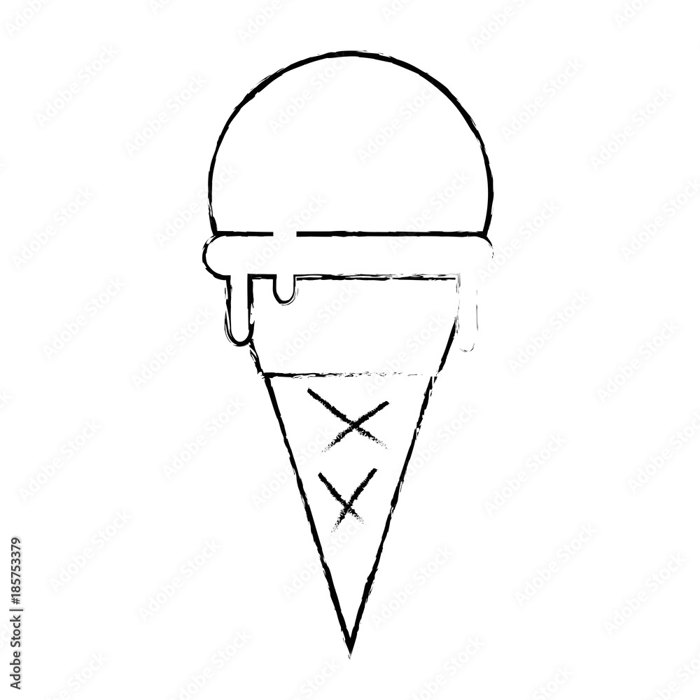 delicious ice cream icon vector illustration design