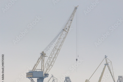 Wallpaper Mural high harbor cranes Torontodigital.ca