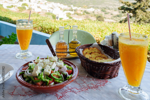 Greek Salad cafe Panorama in Rhodes photo