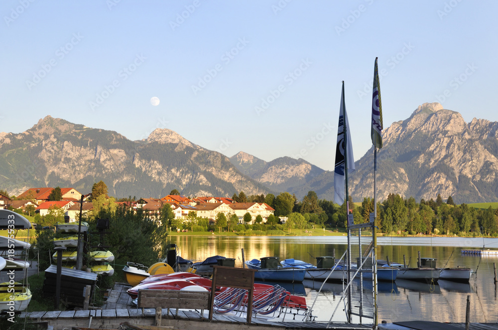 Lake Hopfensee, bavaria, germany