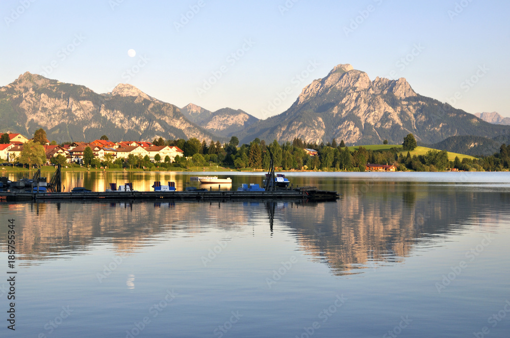 Lake Hopfensee, bavaria, germany