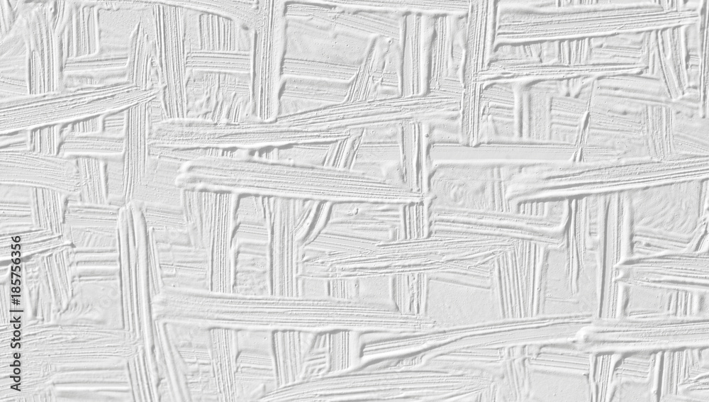 Naklejka premium White background with a paint texture. Wall with a pattern of strips of plaster.