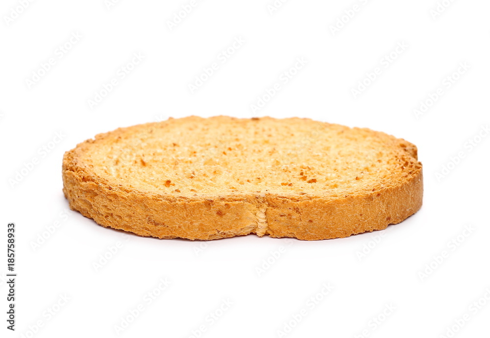 pile rusks with wholewheat flour, bread sliced isolated on white background pile rusks with wholewheat flour, bread sliced isolated on white background