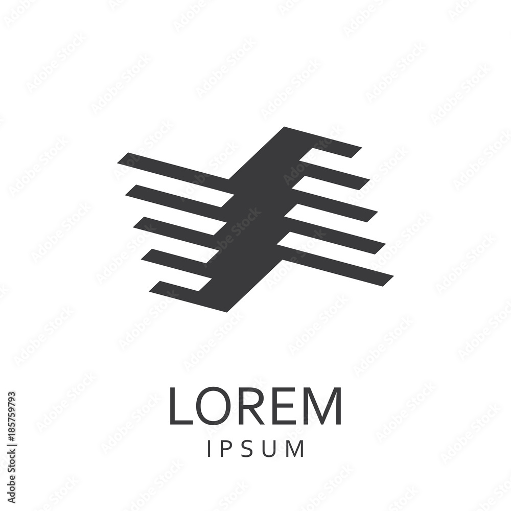 Black abstract logo Black abstract logo