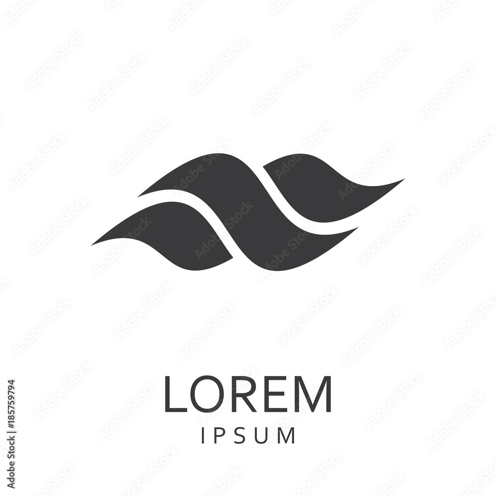 Black abstract logo Black abstract logo