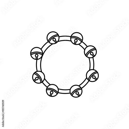 Isolated tambourine design