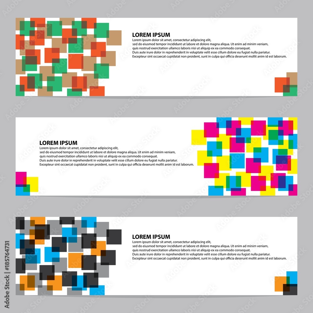 Modern banner vector Modern banner vector