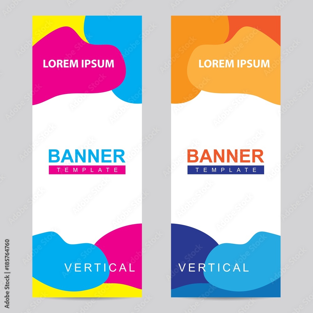 Modern vertical banner