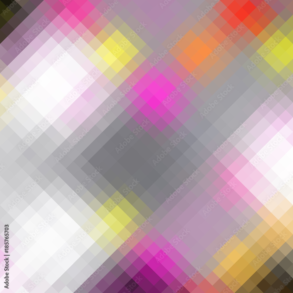 Blurred background. Geometric abstract pattern in low poly style. Effect of a glass.