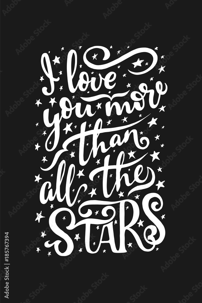 Hand lettering quote with sketches for coffee shop or cafe. Hand drawn vintage typography collection isolated on black background