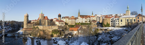 bautzen germany high definition panorama in winter