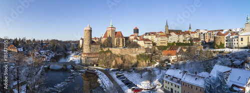 bautzen germany high definition panorama in winter