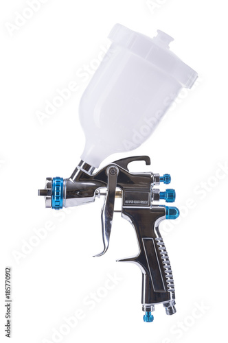 Spray gun isolated on white photo