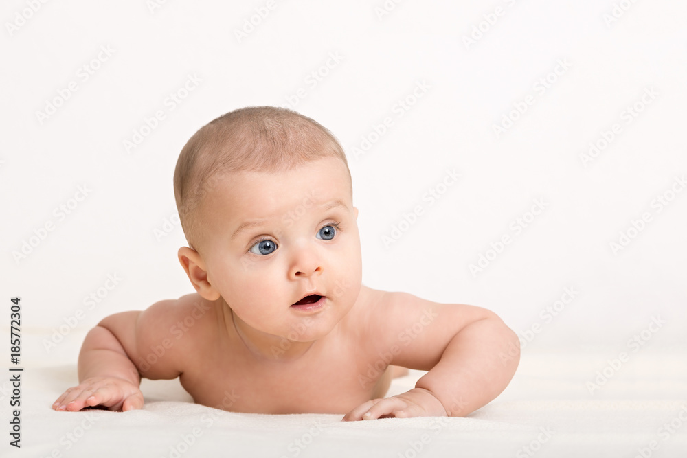 Close up portrait of cute caucasian baby boy Close up portrait of cute caucasian baby boy