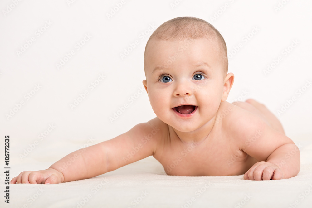 Close up portrait of cute caucasian baby boy Close up portrait of cute caucasian baby boy